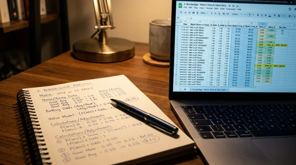 Analyse von Value Bets und impliziter Wahrscheinlichkeit in der 2. Bundesliga